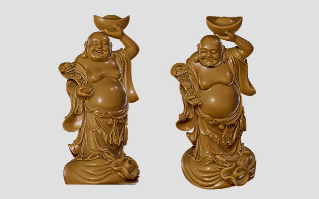 【如意元寶彌勒】大型五軸玉石雕刻機 立體擺件