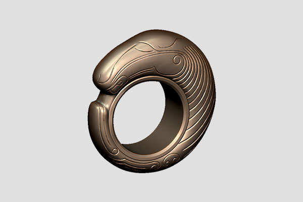 【馬戒指】珠寶首飾雕刻機立體精雕圖紙YD-YBZ1