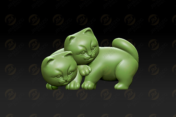 【貓咪】玉雕機(jī)立體浮雕圖紙YD-CC10093