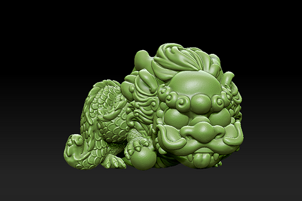 【萌寵龍】玉雕機立體浮雕圖紙YD-SS100285