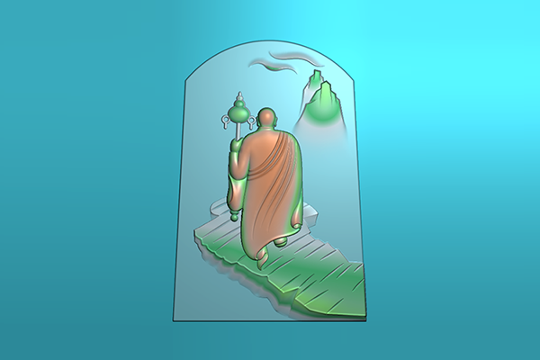 【佛】玉雕機平面浮雕圖紙A-20509